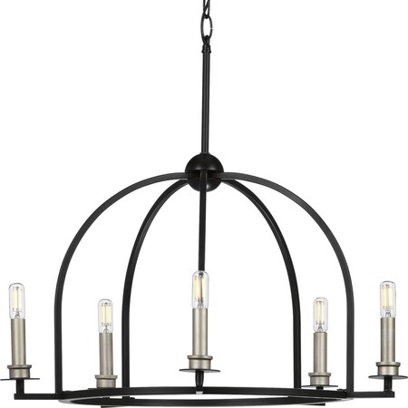 Progress Lighting Seneca Collection Five-Light Chandelier P400115-031